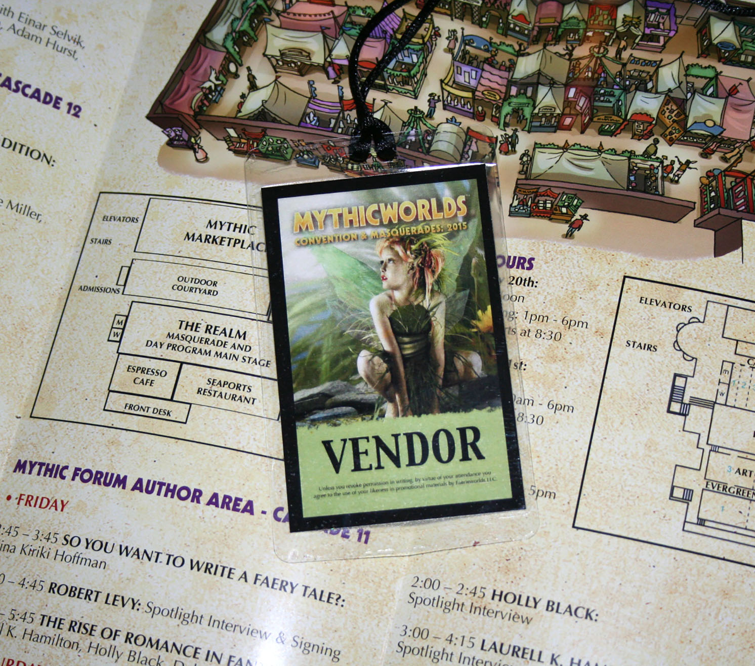My artwork made it on all the vendors badges!