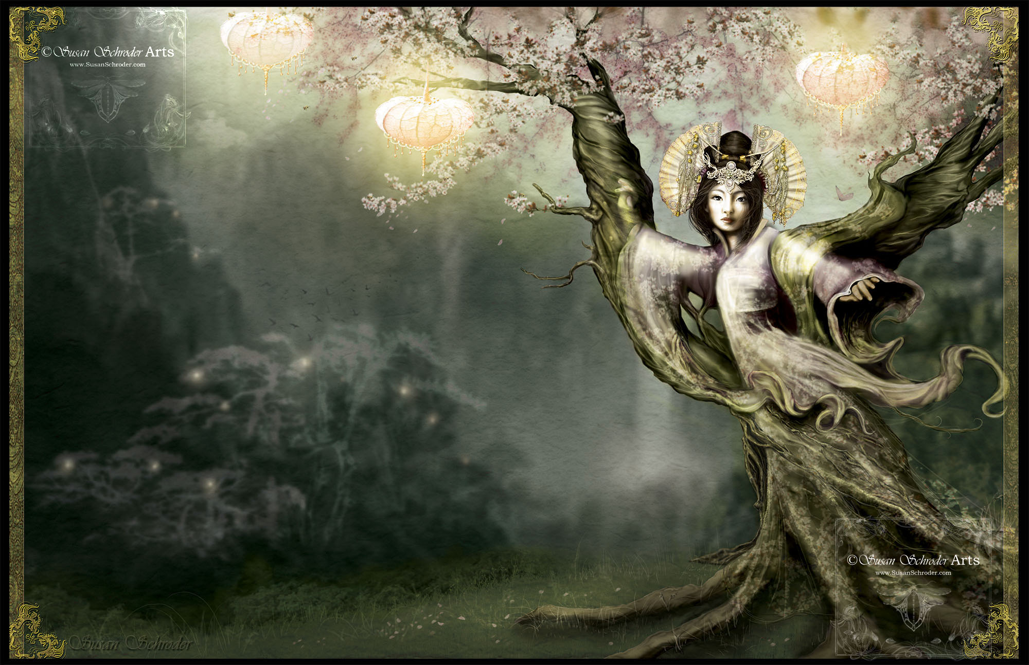 I can also create digital paintings that have a more traditional painting appearance. This one has the look of a watercolor painting. Click on image to enlarge.