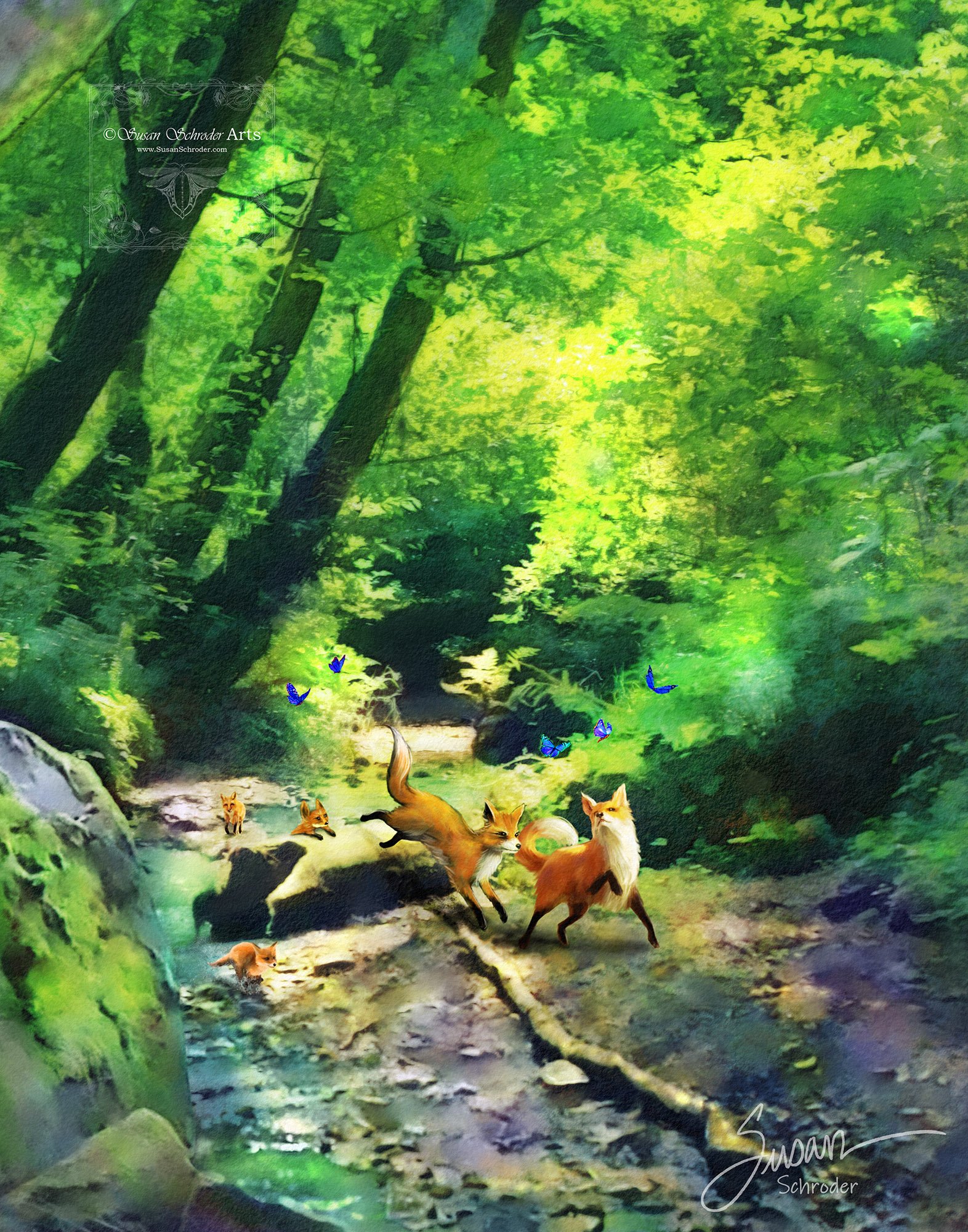 Frolicking Foxes