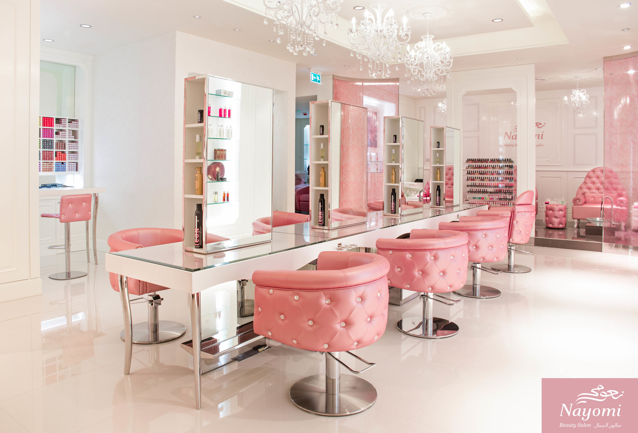 Interior shoot for Nayomi Salon in Ajman.