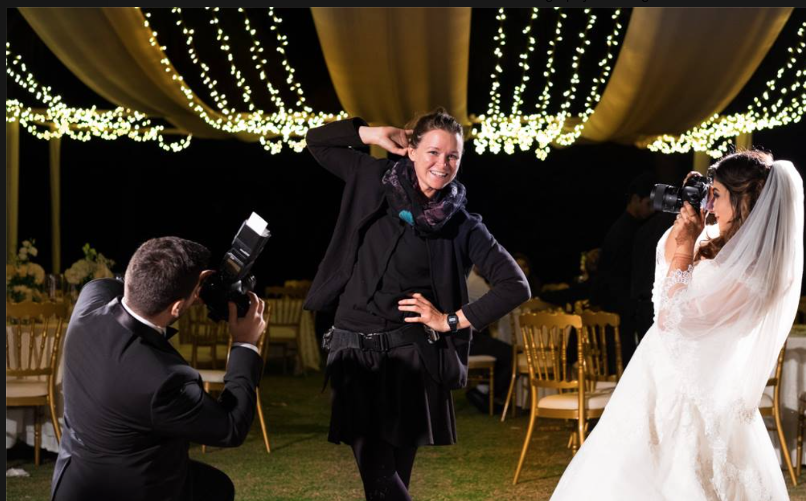 Getting a taste of my own medicine for once! It's tough shooting weddings all day but when the bride and groom are this fun who's complaining !