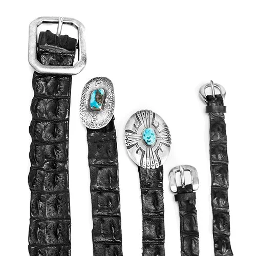 Crocodile strap belts