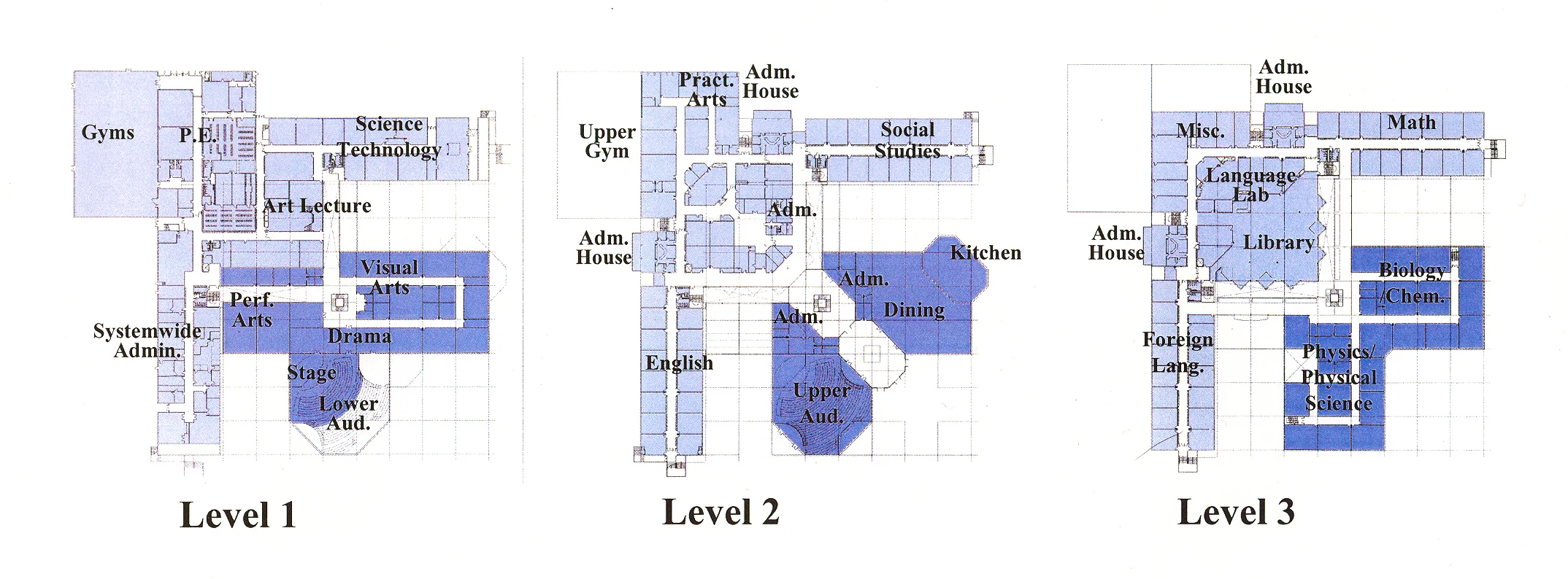 Chelmsford Public Schools Middle and Senior High School Feasibility Study 2002 Project Architect and Study Author: Roel Krabbendam Office of Record: The Office of Michael Rosenfeld, Inc. Chelmsford High School Building Plans This exhaustive public schools feasibility study examined 2 aging middle schools and a high school in order to develop appropriate facility planning strategies. Complete existing facilities investigations, exhaustive cost reduction options development including 9 strategies to reorganize and economize team teaching, 11 conceptual building scenarios and a complete schematic design with phasing plans and cost estimates completed the study. Project costs came to $110M for three schools, combining renovations, additions and new construction, funding through a combination of state disbursement and municipal bonds.
