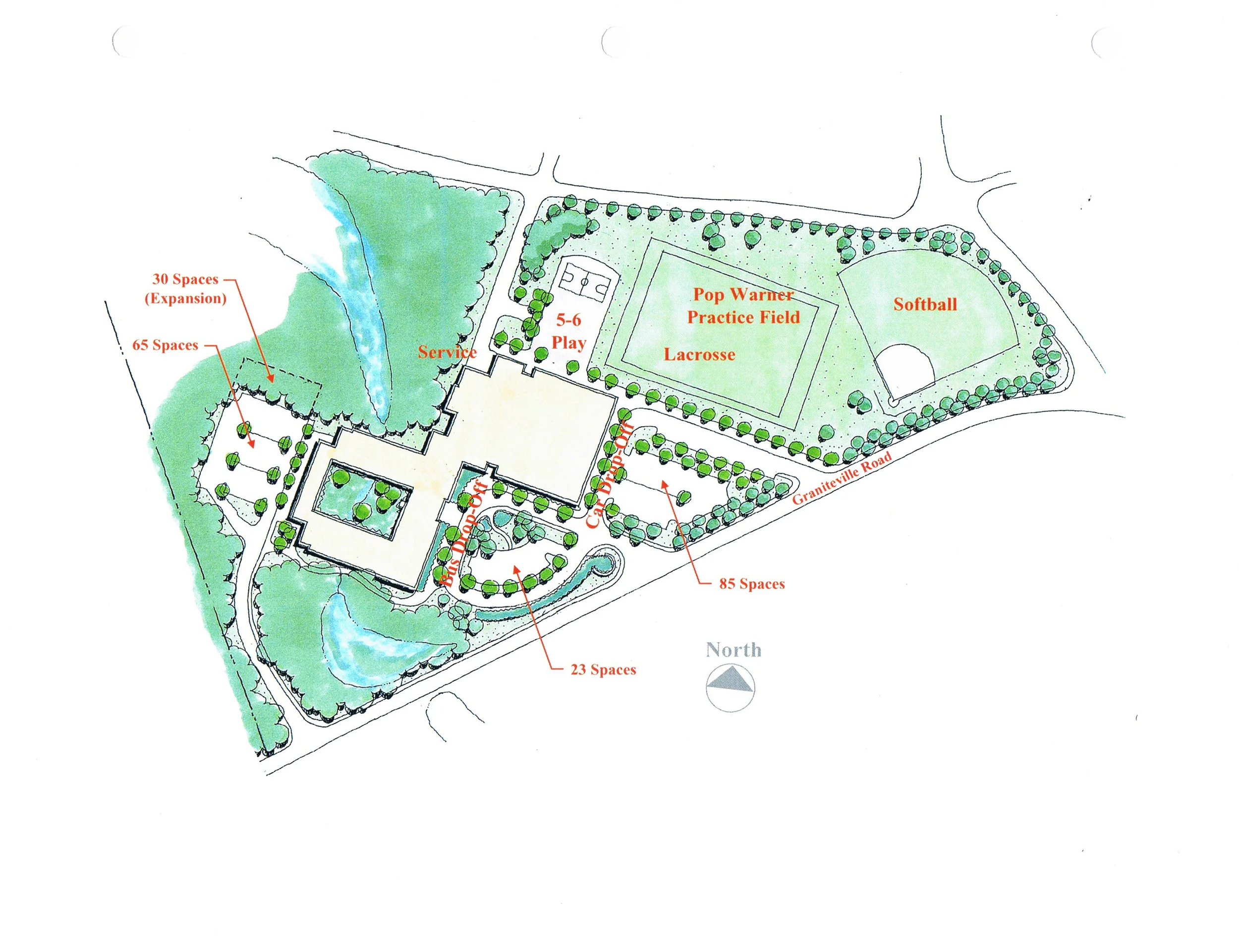 Chelmsford Public Schools Middle and Senior High School Feasibility Study 2002 Project Architect and Study Author: Roel Krabbendam Office of Record: The Office of Michael Rosenfeld, Inc. Parker Middle School Renovations/Additions Site Plan This exhaustive public schools feasibility study examined 2 aging middle schools and a high school in order to develop appropriate facility planning strategies. Complete existing facilities investigations, exhaustive cost reduction options development including 9 strategies to reorganize and economize team teaching, 11 conceptual building scenarios and a complete schematic design with phasing plans and cost estimates completed the study. Project costs came to $110M for three schools, combining renovations, additions and new construction, funding through a combination of state disbursement and municipal bonds.