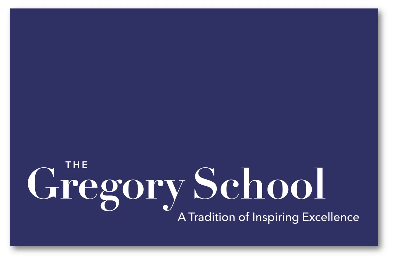 In addition to assisting the Gregory School with master planning and incremental campus upgrades, we were asked to offer modest recommendations for a re-branding effort that had run into difficulties. First, we suggested that the typeface be sharpened slightly in order to be more expressive of the sharpness and precision and excellence the school expected of its students as well as itself. Second, we offered the possibility that the logo be expressed 3 dimensionally in all of the school's collateral. While this would require more attention to graphics and printing in the future, it would more powerfully express the school's emphasis on graduating fully-expressed, multi-dimensional students. Third, we offered a graphic alternative to also address the aspirational nature of the Gregory School program. We hoped to express the way the Gregory School encourages it's students to reach for the sky. Fourth, to pare down the design to it's essentials, we offered a number of letterhead options utilizing type without further effects. Our efforts gained traction and support with some factions of the school, but the investment in a more conventional approach was already sufficient to dissuade the Board of Directors from approving our designs. Client: The Gregory School Program: Commission Deliverables: Logo, Business Cards, Letterhead
