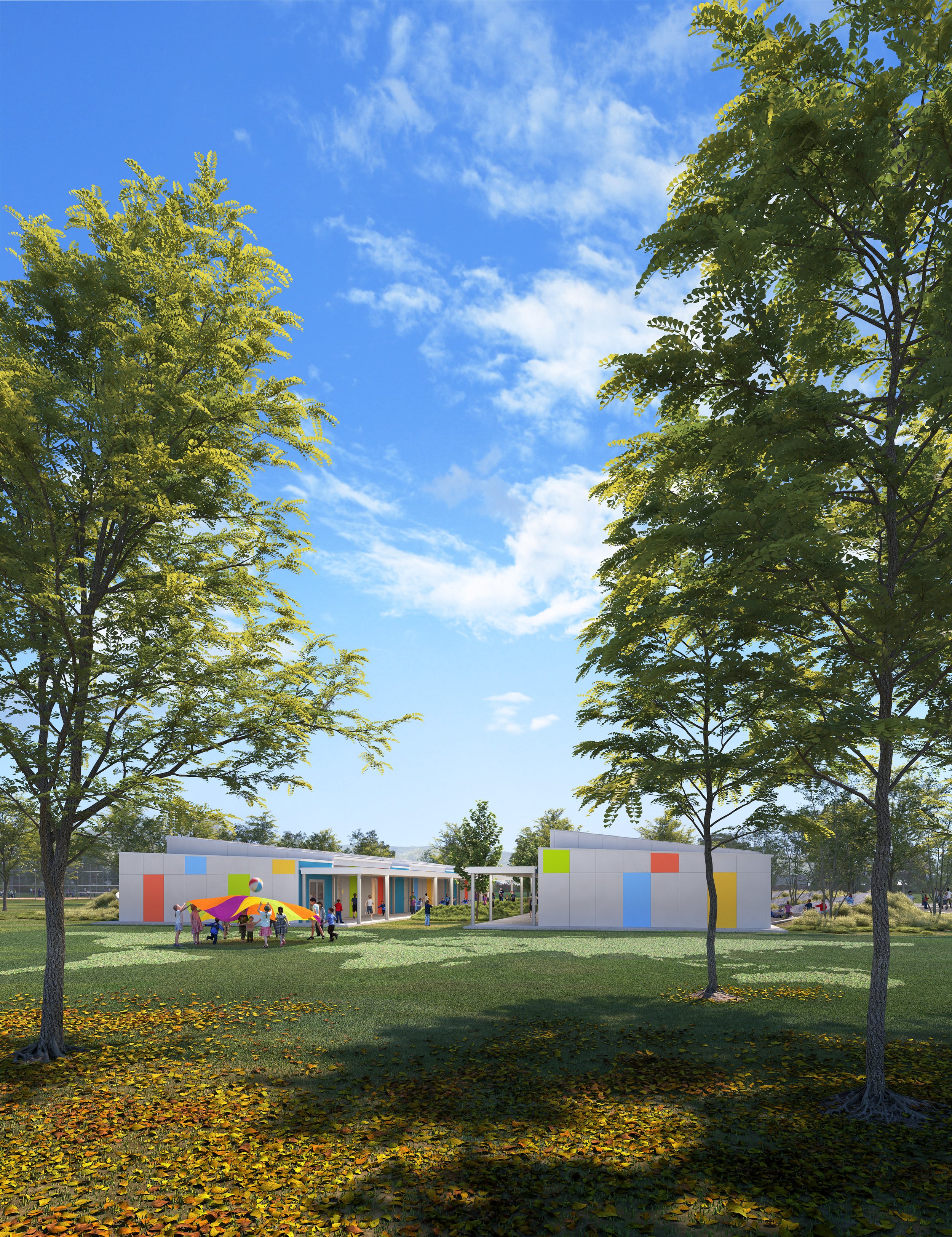   K-12 Modular Classroom Prototype  2020  Architect: Roel Krabbendam Architect of Record: A. C. Martin Structural Engineer: Miyamoto International Energy Consultant: Glumac  Cross-laminated timber technology was the basis for this modular classroom s