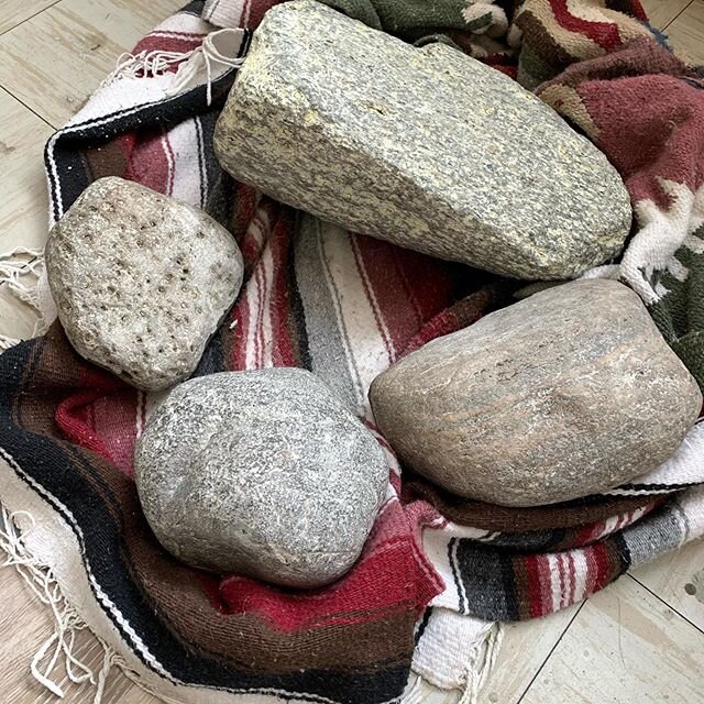 I am working to acknowledge and form relationships with these stones as non-human participants in the reframing of family stories. Everyday I learn more and more about working with and caring for the stones. They were originally gathered from a lands