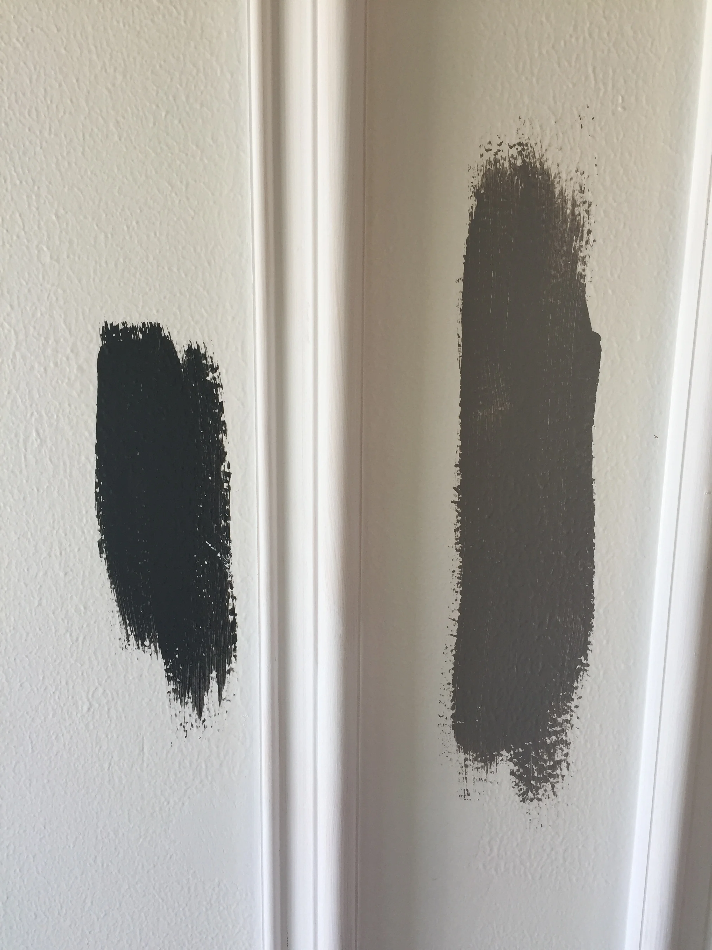 Choosing Paint is Difficult! Be sure to test colors at different times int he day to see how the Sun Light affects the Hue. 