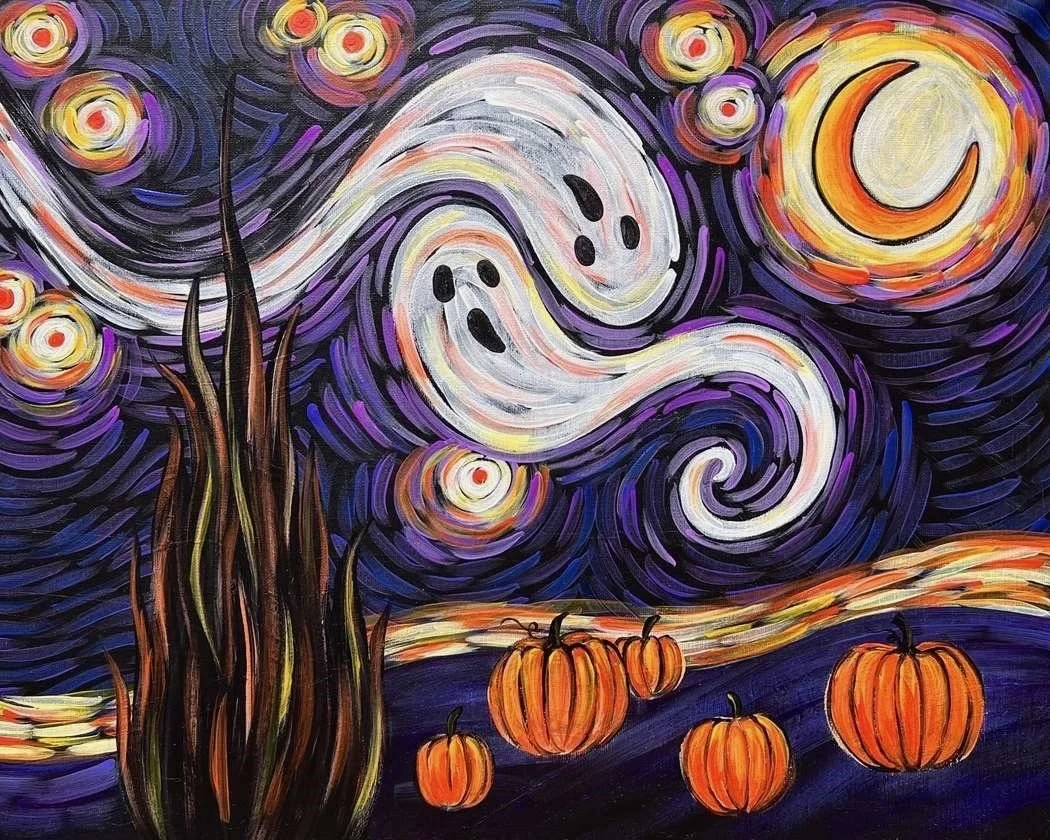 Paint & Sip Class: Van Ghost - Friday, October 16th from 6:30PM - 8:30PM