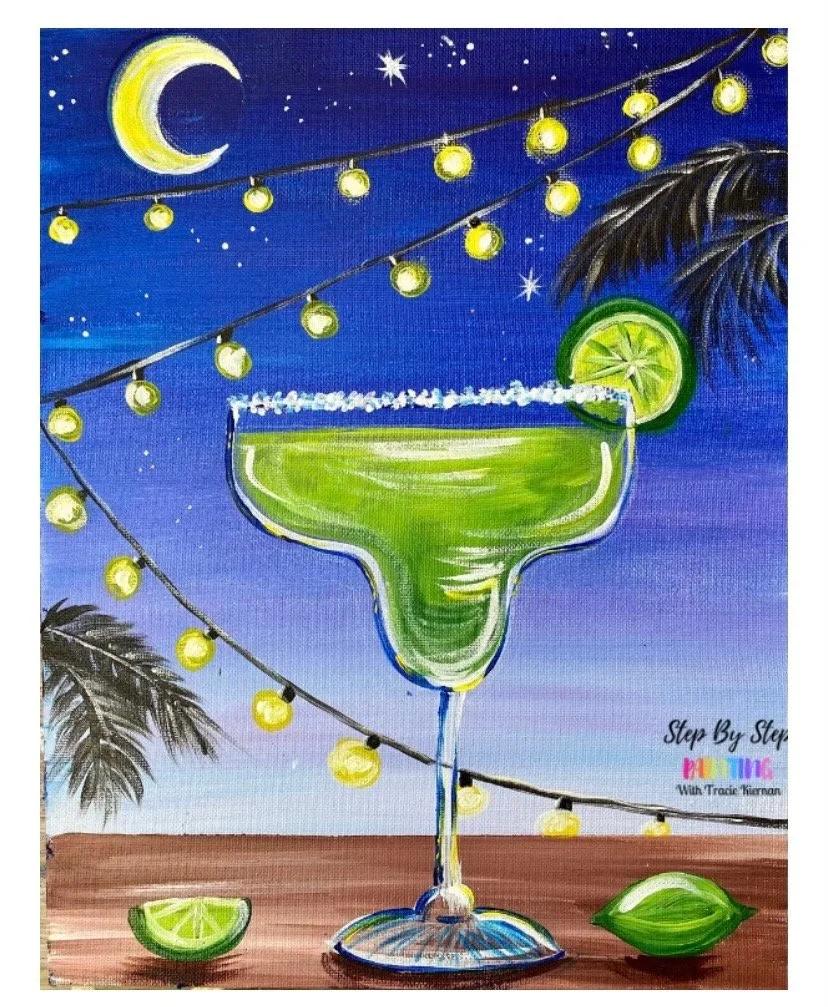 Paint & Sip Class: Margarita Moonlight - Friday, July 18th from 6:30PM - 8:30PM