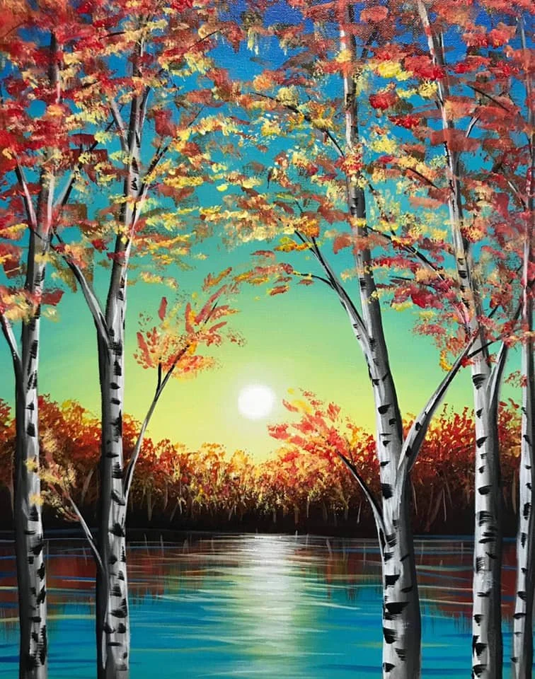 Paint & Sip Class: Autumn Glow - Friday, November 13th from 6:30PM - 8:30PM
