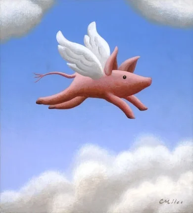 Flight, Acrylic on Panel, 10 x 12 inches