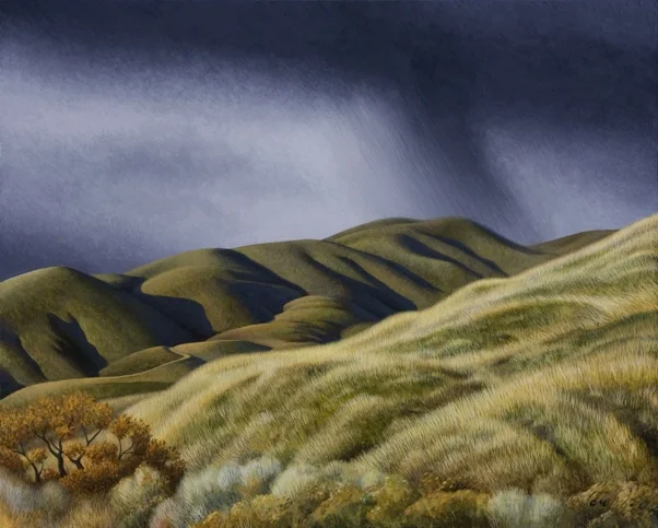 Red Butte, Acrylic on Panel, 24 x 30 inches