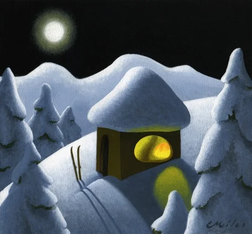 The Simple Life, Acrylic on Panel, 8.25 x 9 inches