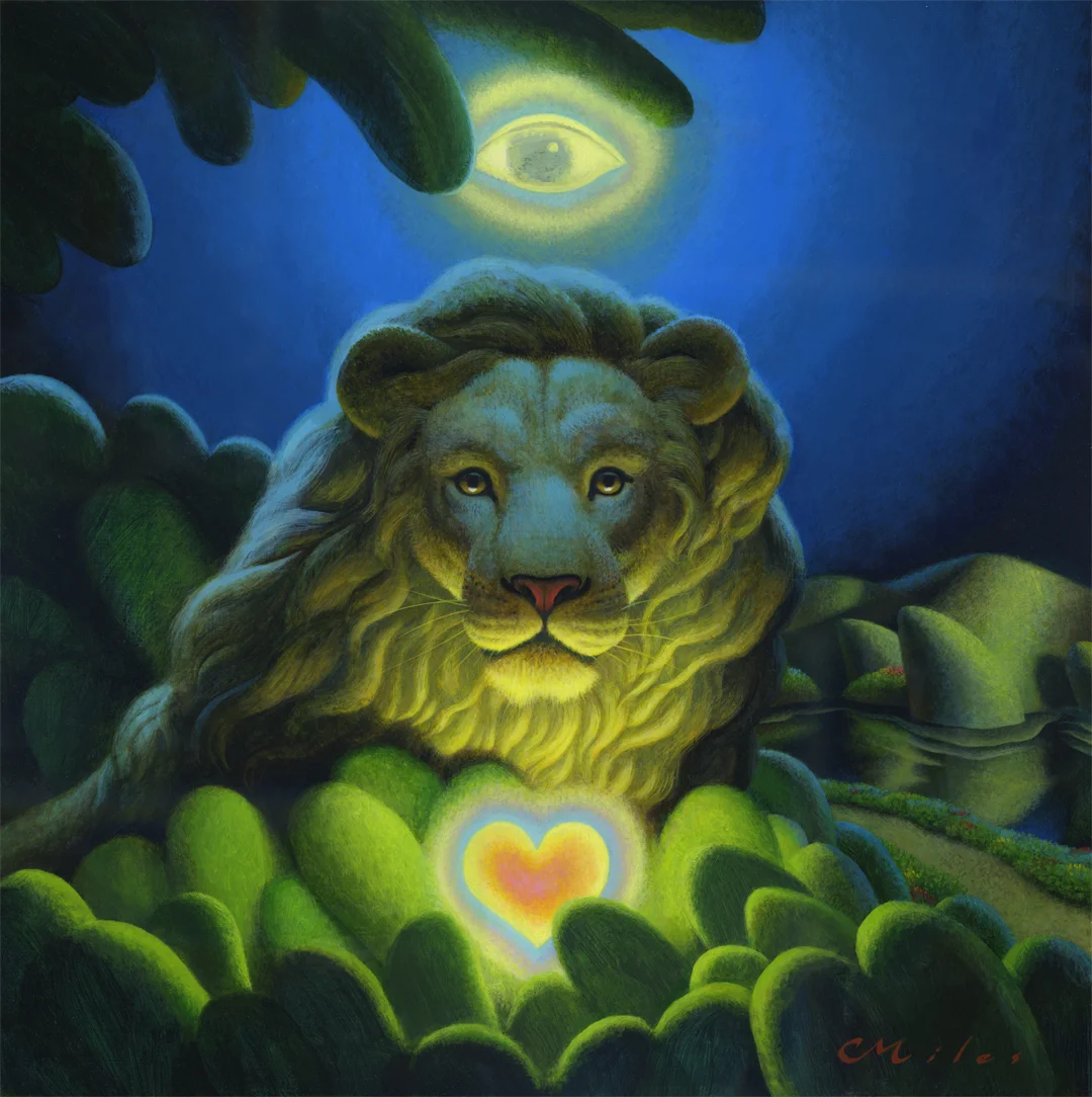 Love, Strength, Wisdom, Acrylic on Panel, 18 x 18 inches