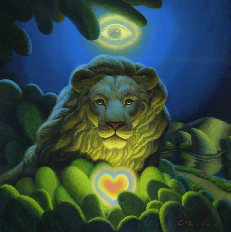 Love, Strength, Wisdom, Acrylic on Panel, 18 x 18 inches