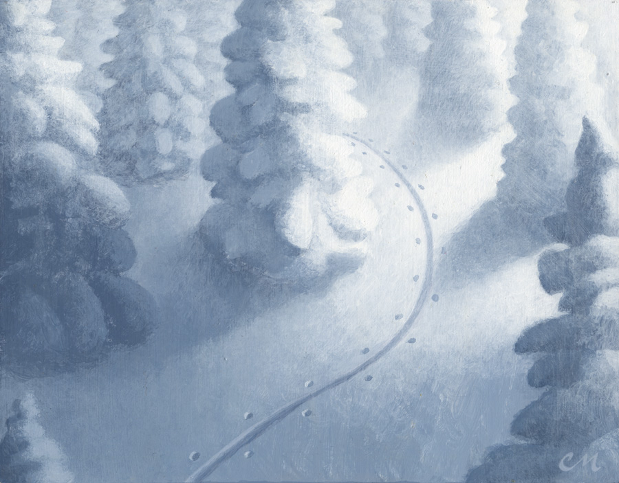 The Magical Forest, Acrylic on Panel, 8 x 10 inches
