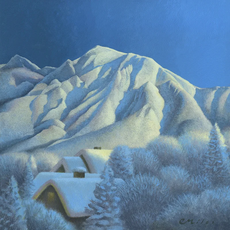 Olympus Cove, Acrylic on Panel, 12 x 12 inches