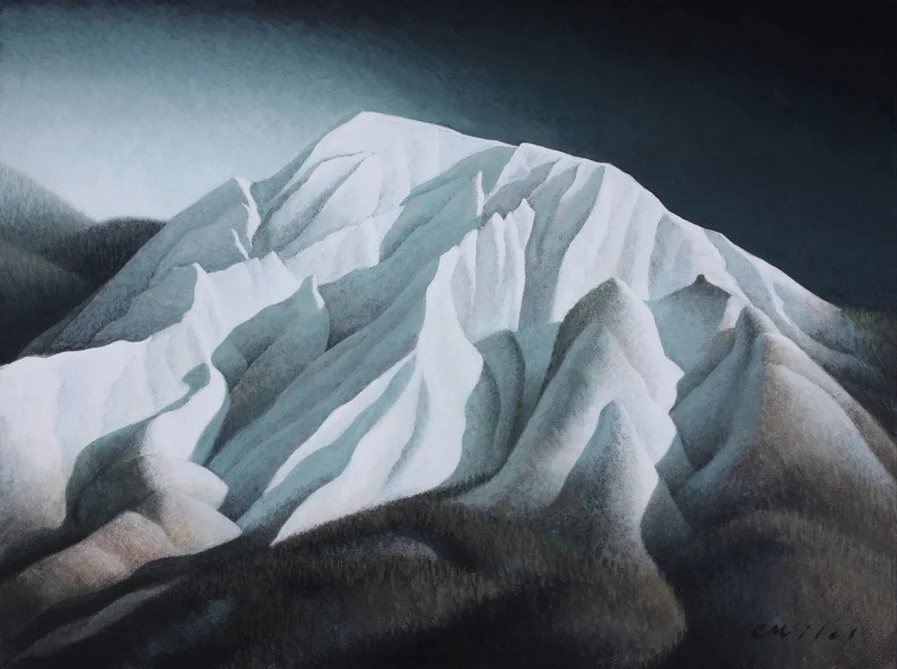 Olympus Glow, Acrylic on Panel, 12 x 16 inches