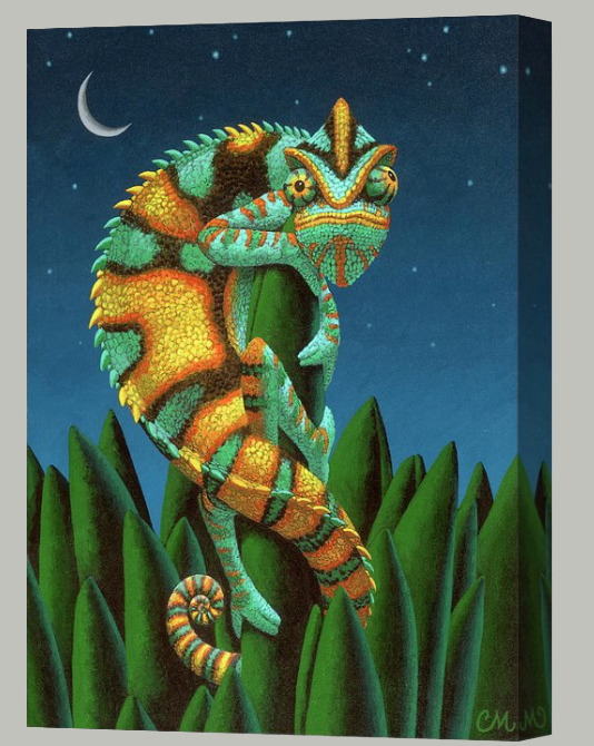 The Night Watch . 11 x 14 inch Gallery wrap print with mirrored sides. Fine Art America 's website will create a virtual image like this one of what the print will look like with mirrored sides. Try out the different different possible side colors, black, white, and mirrored, and see which looks best on the print that you want. 