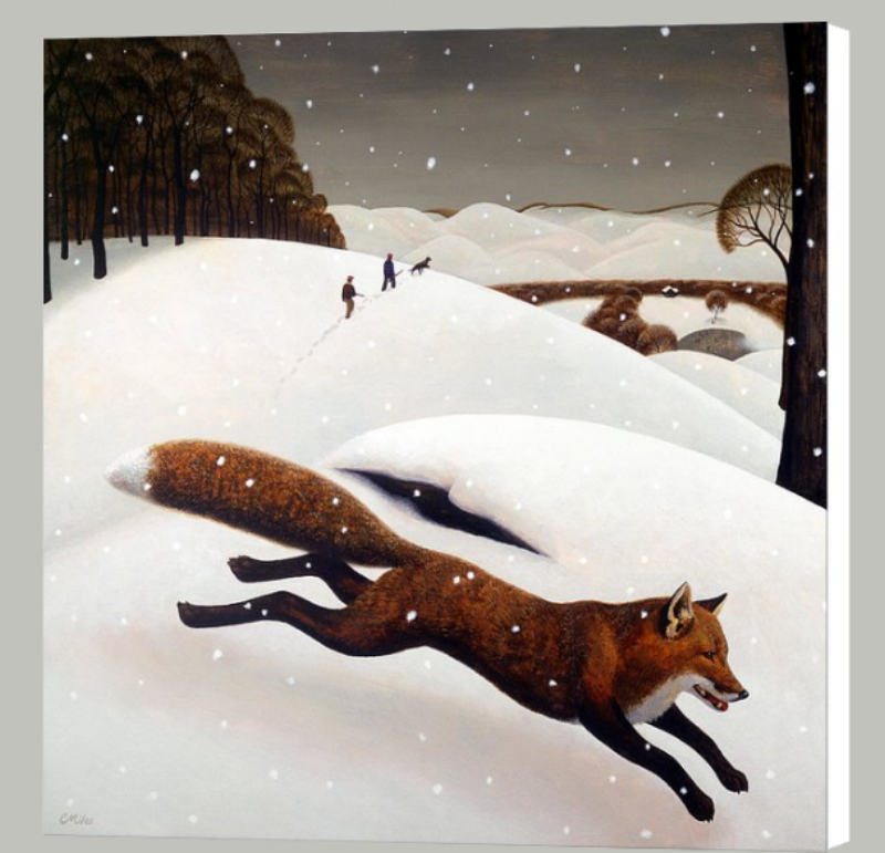 The Fox . 27 x 30 inch Gallery Wrap with white sides. This is the same size as the original painting, which is sold.