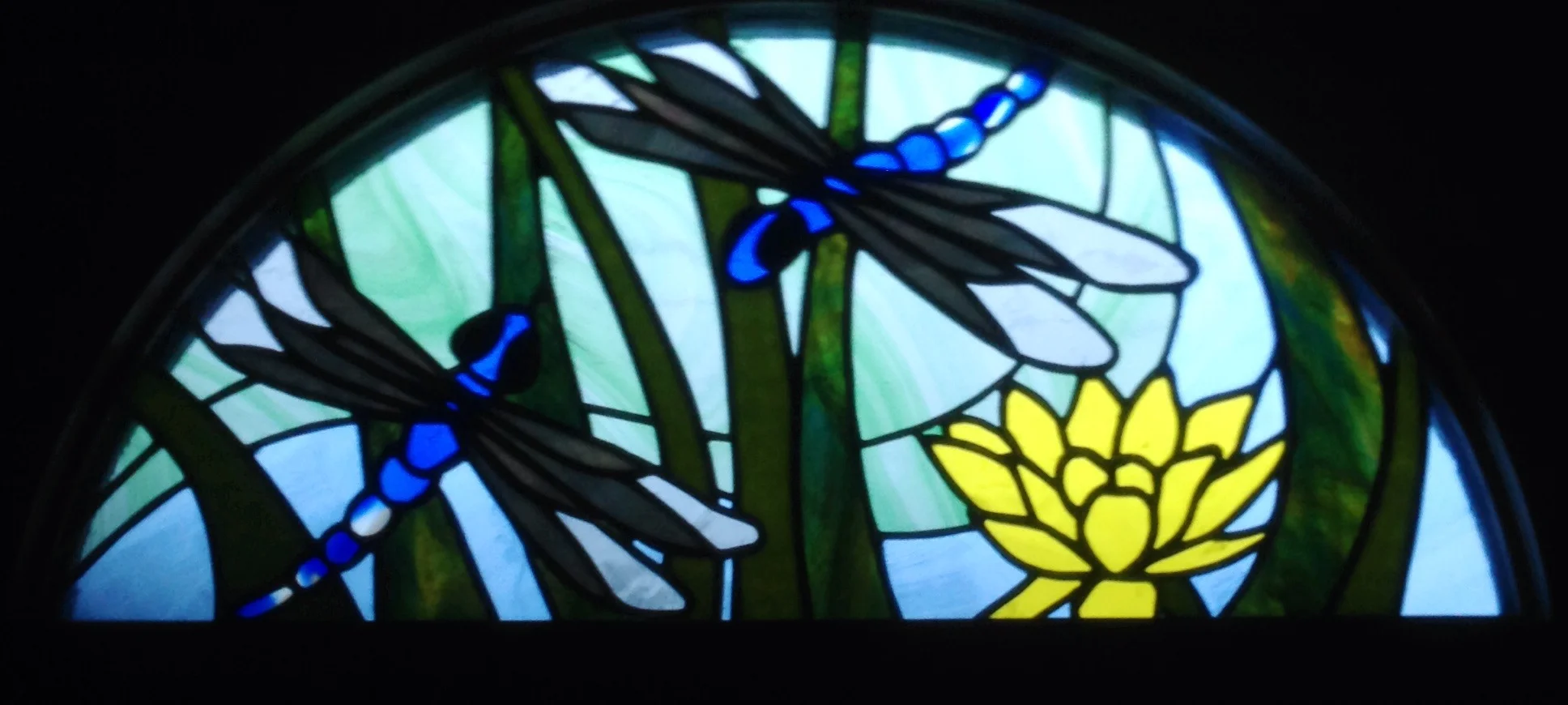 Dragonfly Door Window