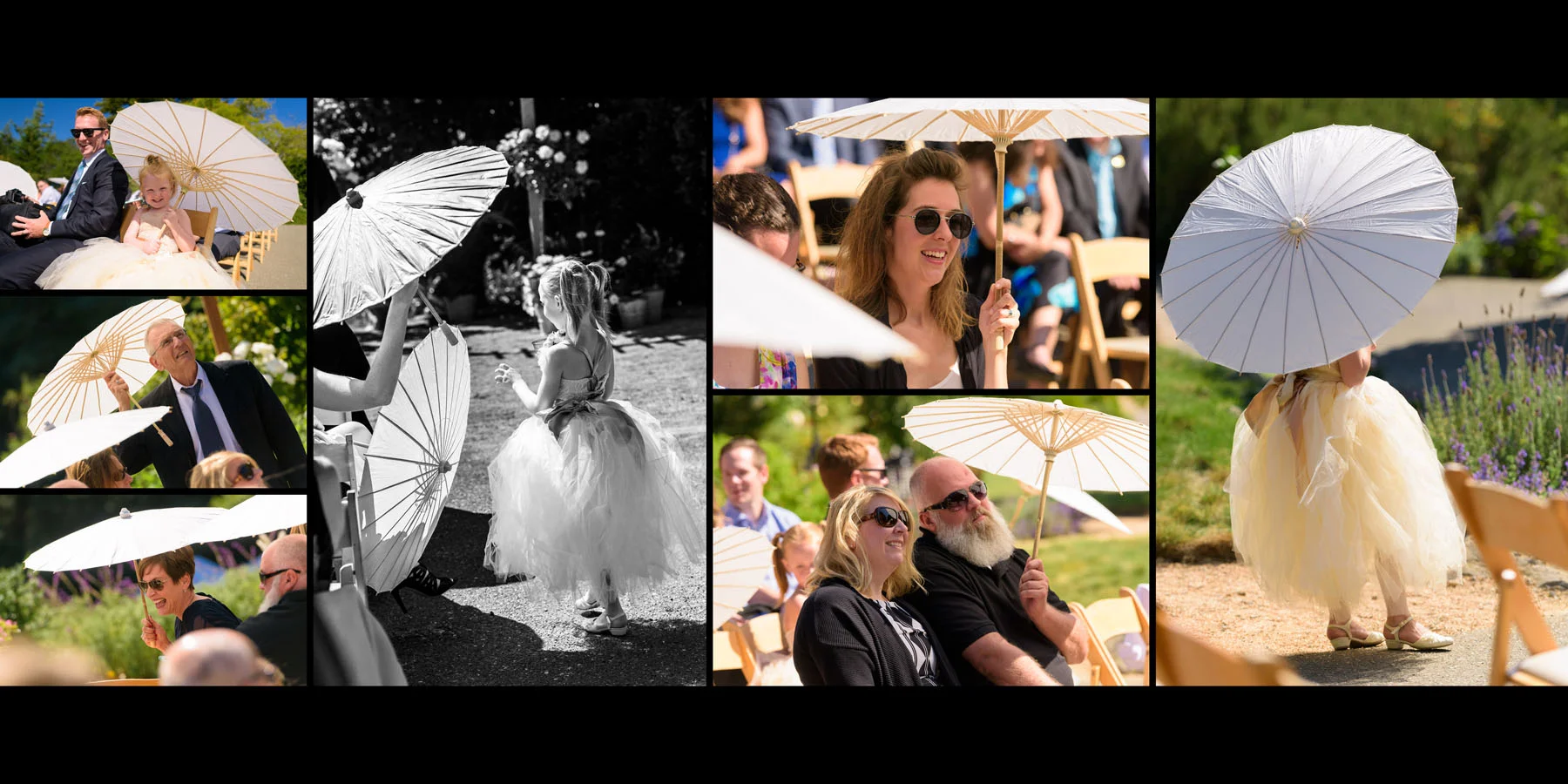 Parasol candids - Private Estate wedding in Sebastopol, CA - by Bay Area wedding photographer Chris Schmauch