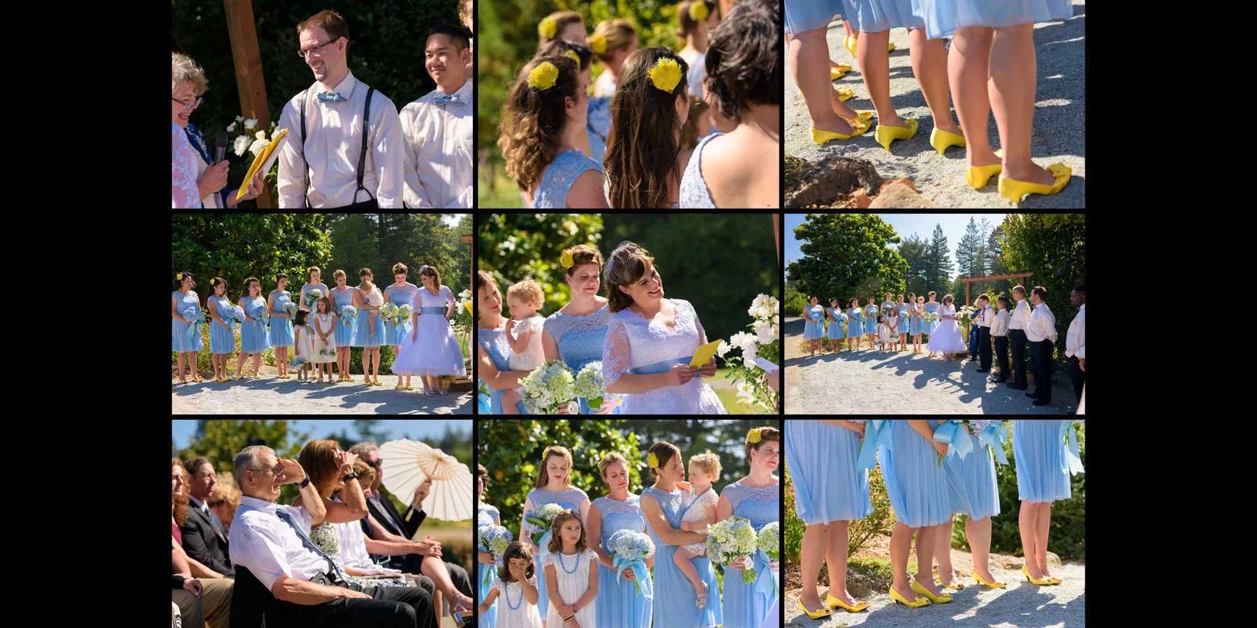 The Ceremony - Candids - Private Estate wedding in Sebastopol, CA - by Bay Area wedding photographer Chris Schmauch