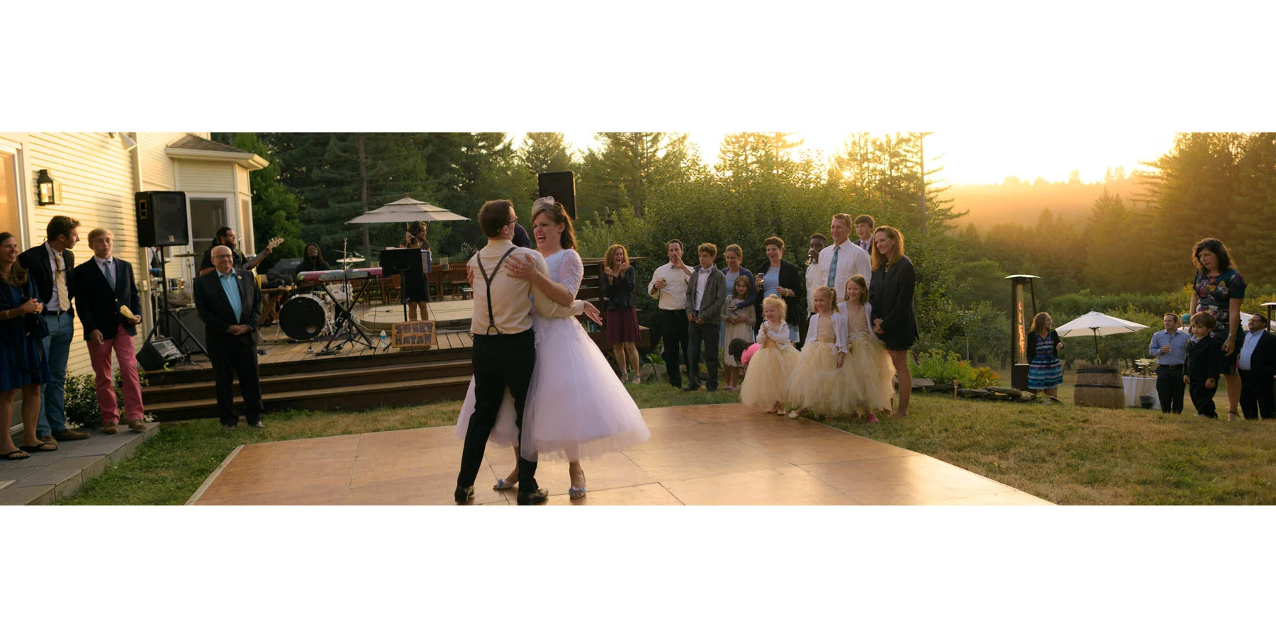First dance - Private Estate wedding in Sebastopol, CA - by Bay Area wedding photographer Chris Schmauch