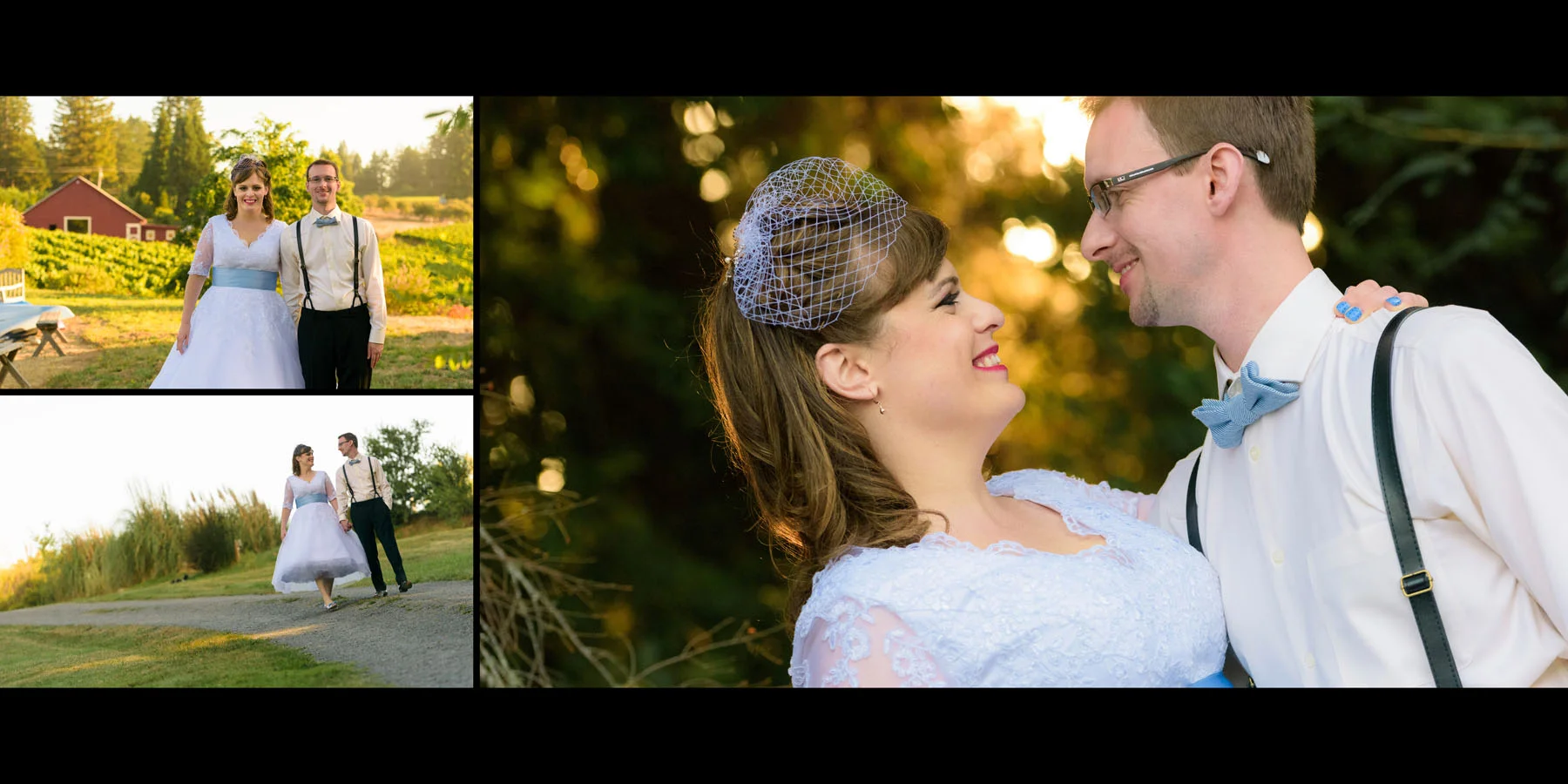 Bride and groom formal portraits - Private Estate wedding in Sebastopol, CA - by Bay Area wedding photographer Chris Schmauch
