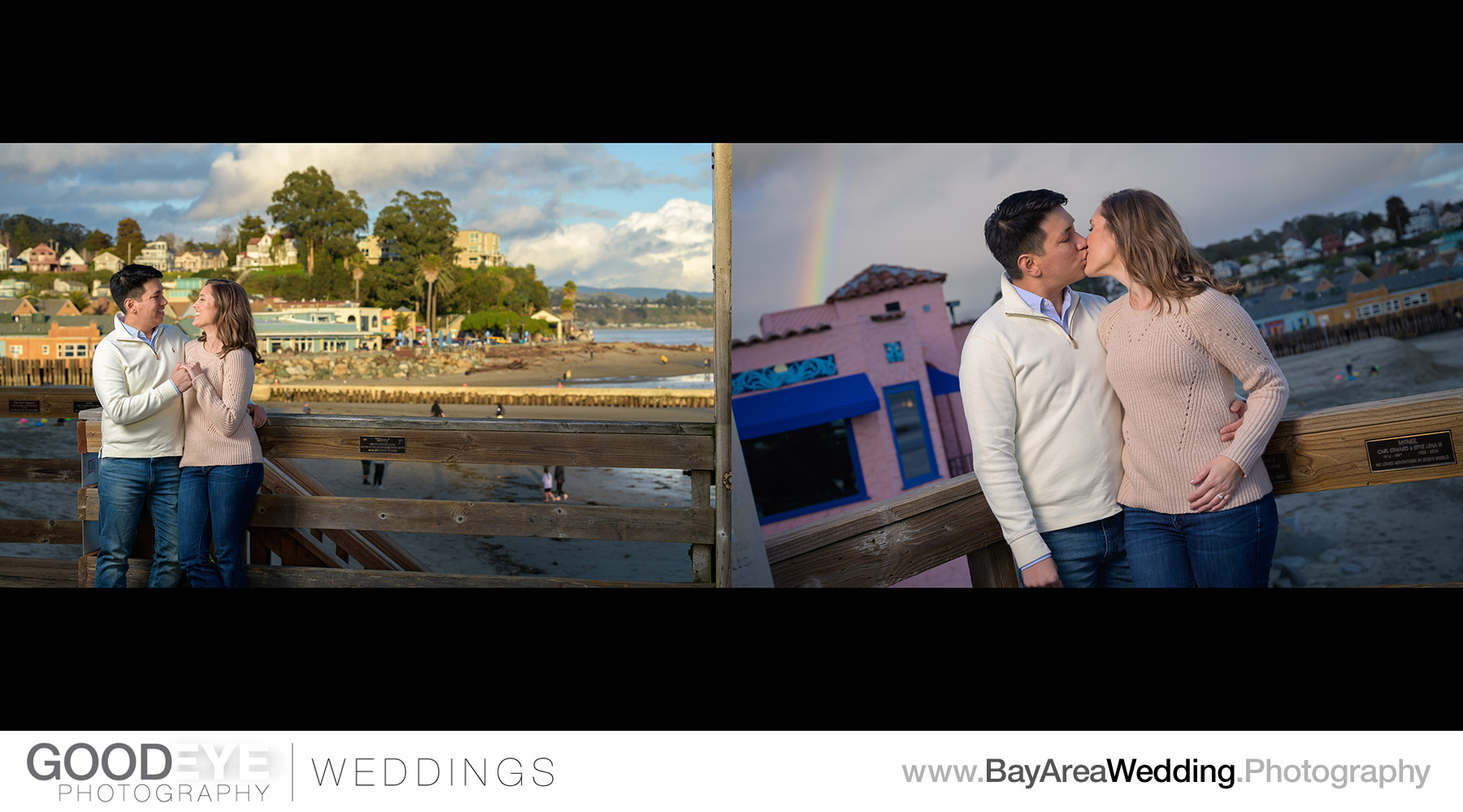 Capitola Beach Engagement Photos - by Bay Area wedding photograp