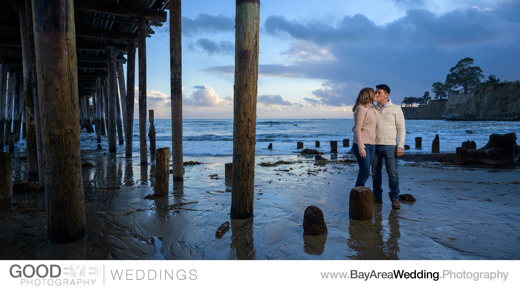 Capitola Beach Engagement Photos - by Bay Area wedding photograp