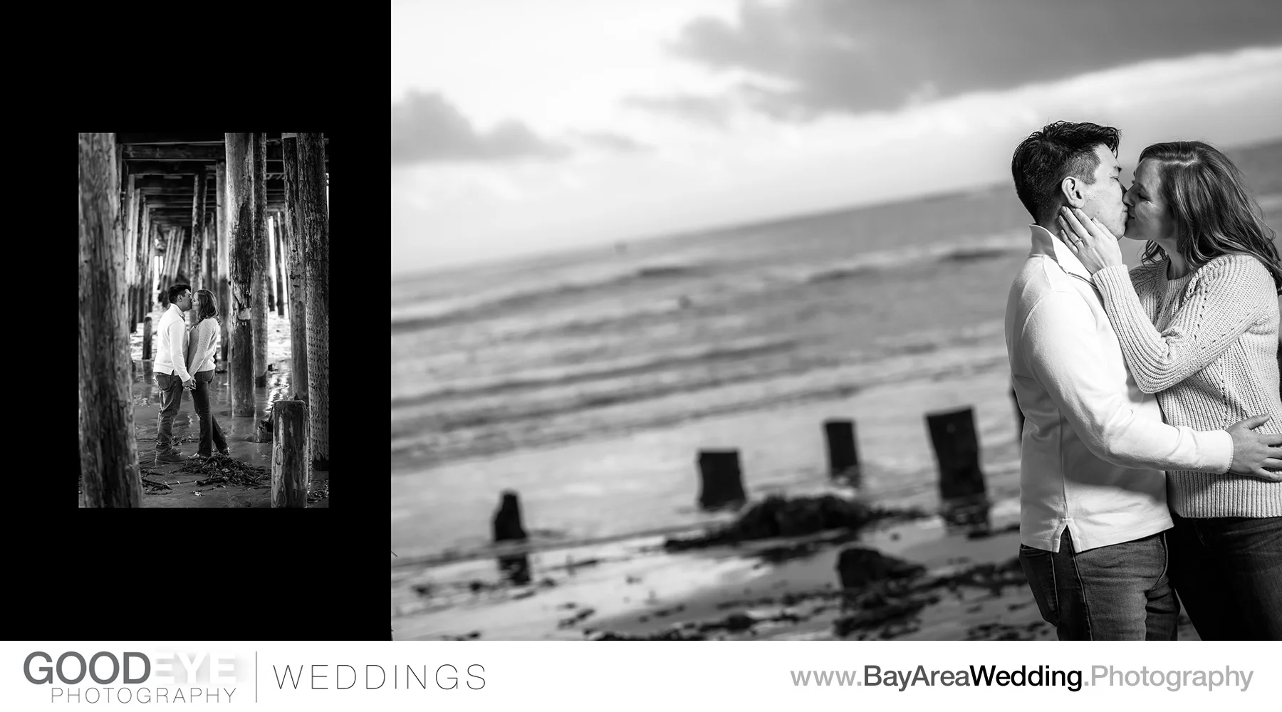 Capitola Beach Engagement Photos - by Bay Area wedding photograp