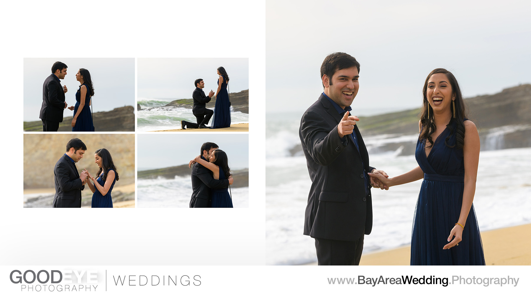 Panther Beach Santa Cruz Marriage Proposal / Engagement Photos -