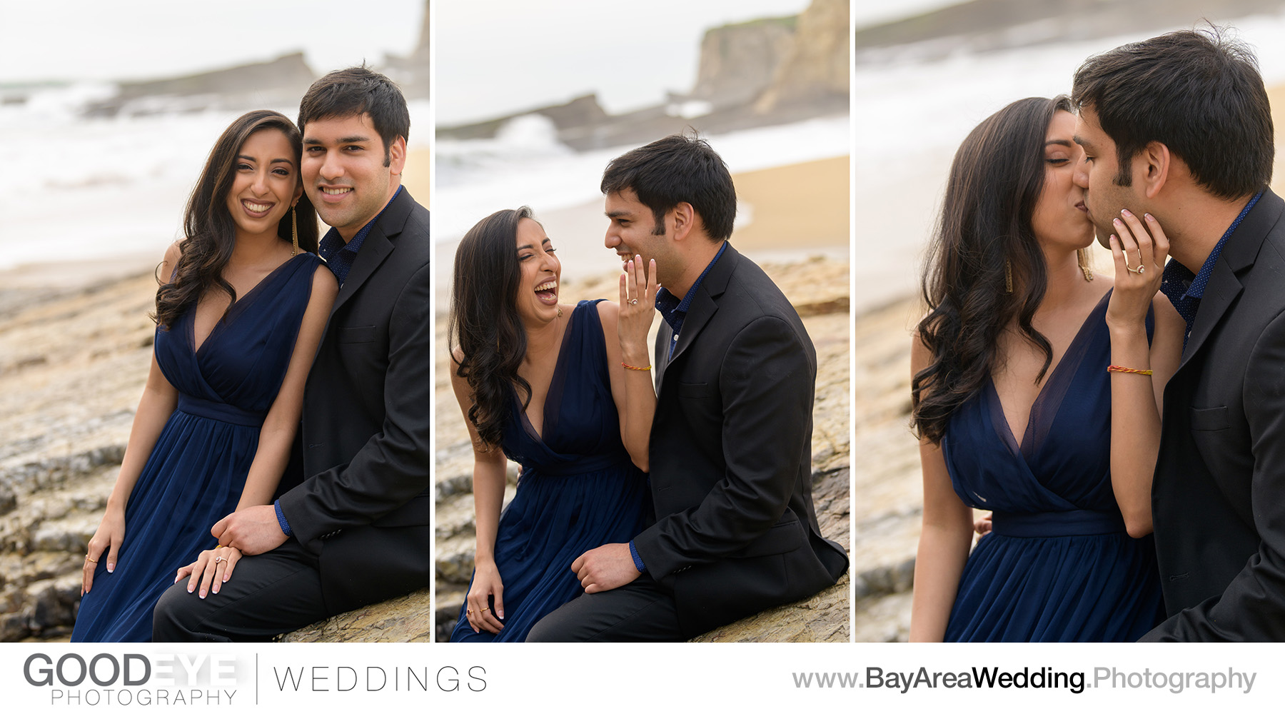 Panther Beach Santa Cruz Marriage Proposal / Engagement Photos -