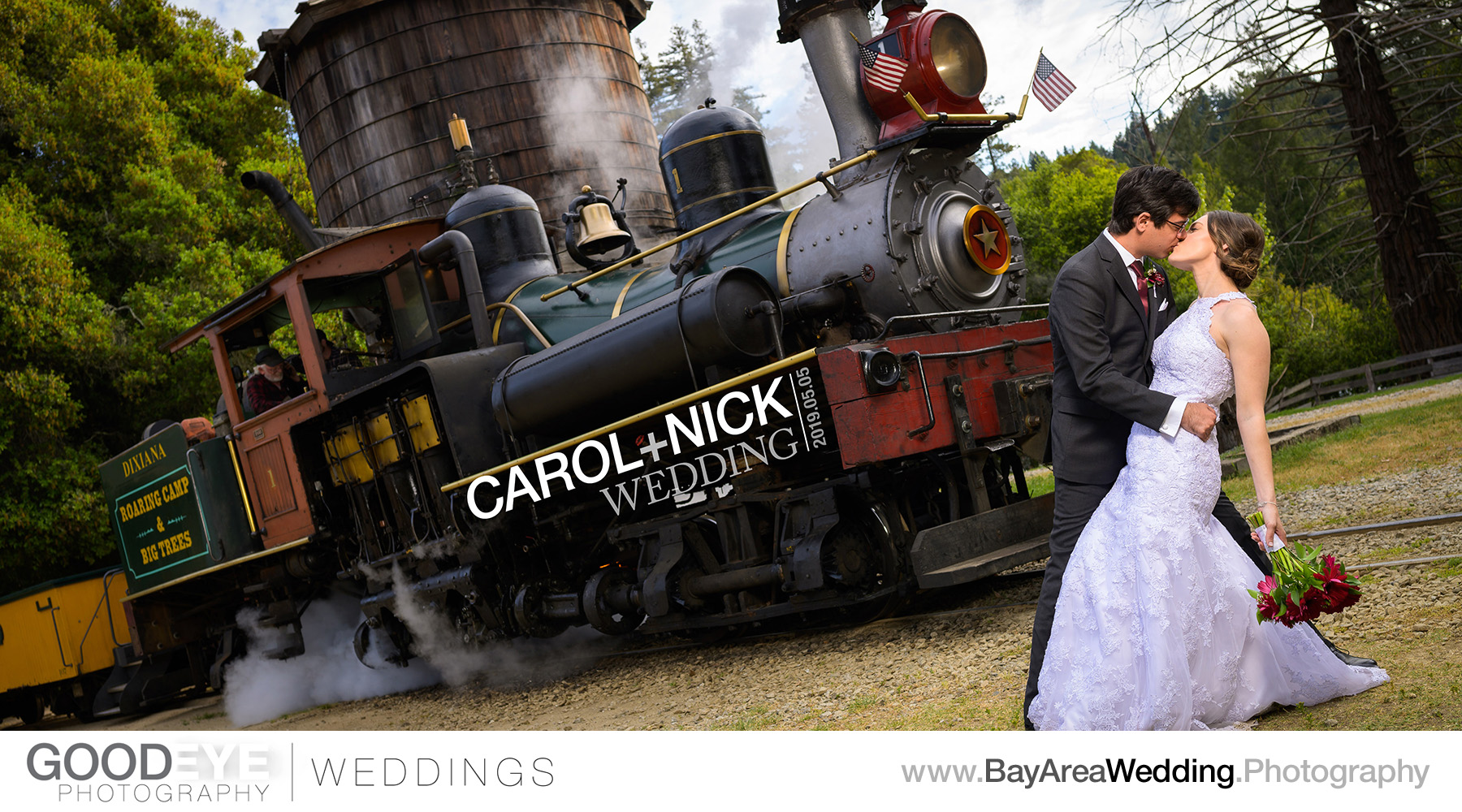 Roaring Camp Wedding Photography - Carol and Nick - by Bay Area 