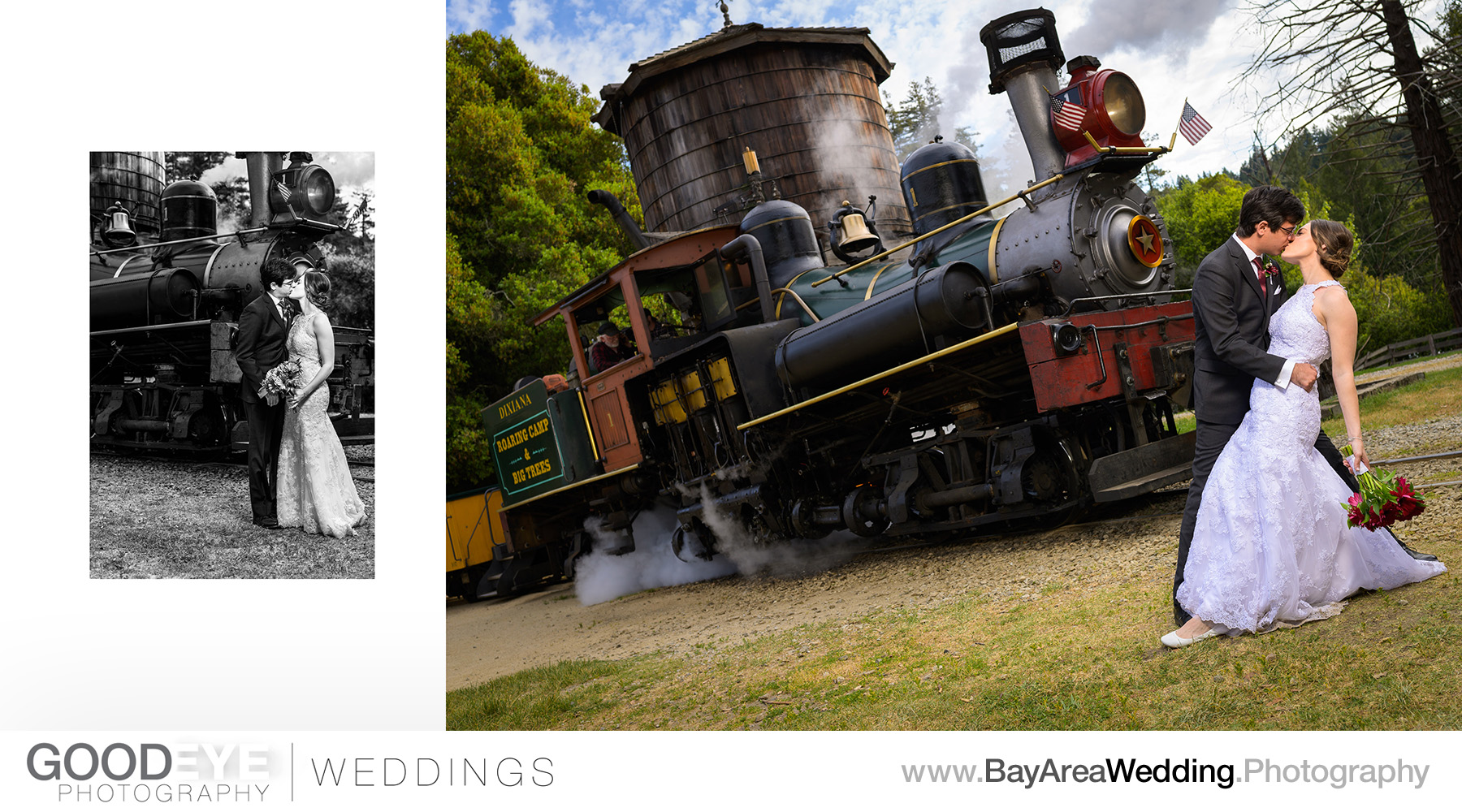 Roaring Camp Wedding Photography - Carol and Nick - by Bay Area 