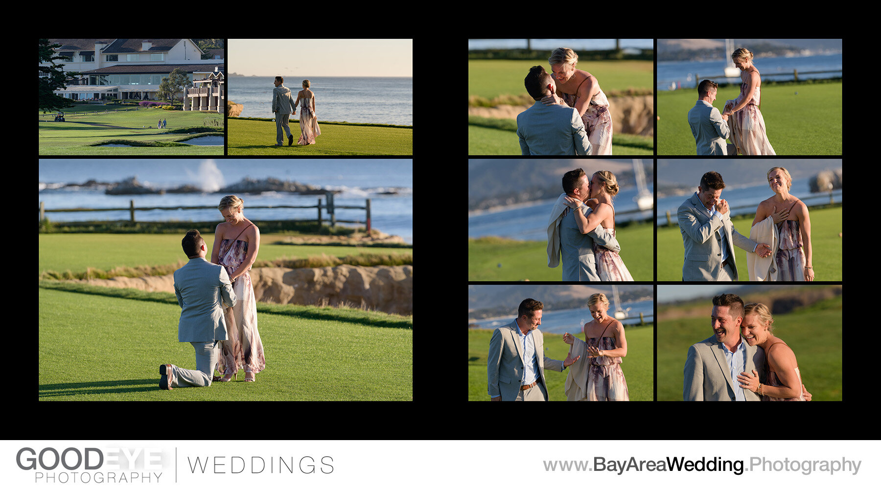 Pebble Beach Surprise Engagement Photography - Photos by Bay Are