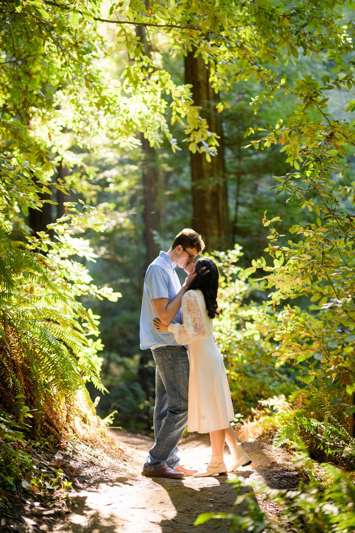 Redwoods engagement session at nisene marks in aptos, ca