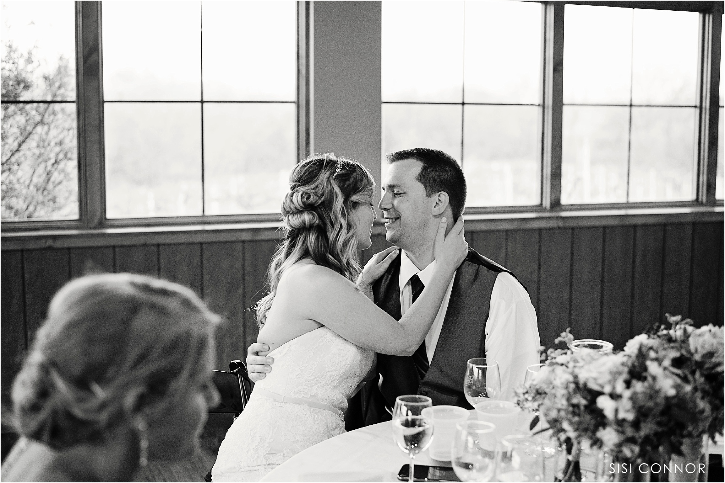 Wedding Ceremony outdoors at the Cedar Ridge Winery in Swisher, Iowa