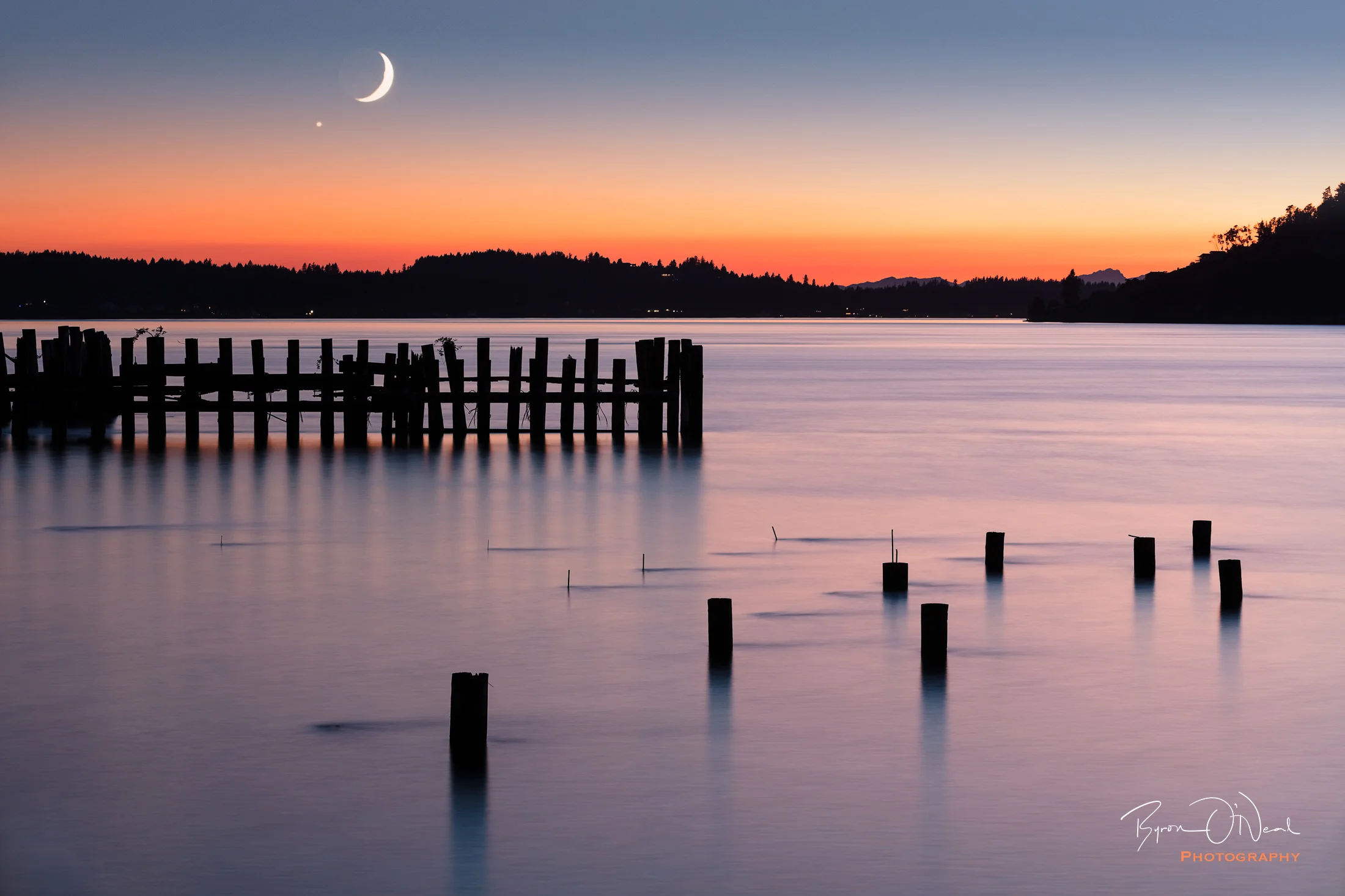 Moon Over Titlow Beach