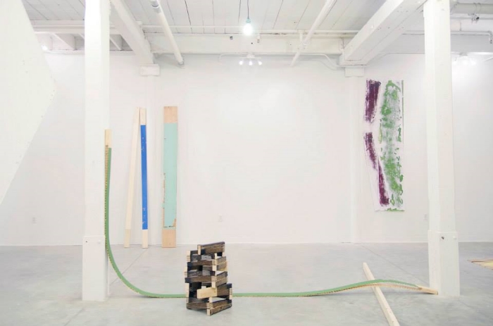 In Making/Unmaking by Charlie Smith , something about a 2x4 painted to look like a 2x4 really got us good. And the artists statement; have you read it?