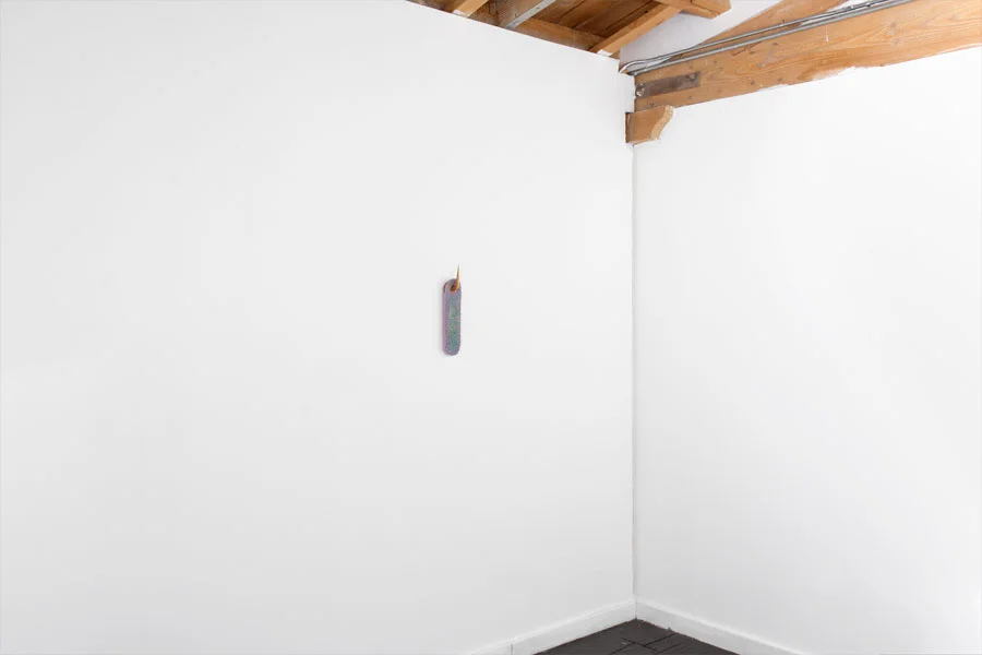 TS I KK U N D, Fiberglass reinforced plaster, pigment, carved basswood, 14” x 4” x 3”, 2015 (image courtesy artist website )