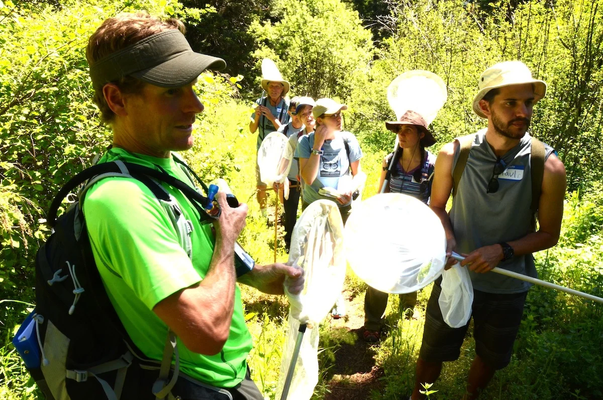 Jherime Kellermann, Oregon Institute of Technology Professor of Biology leads a Group of Citizen Scientists.