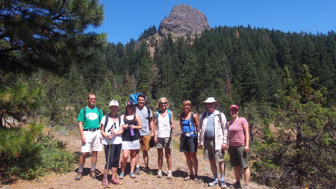 Group at Pilot Rock. KBoehnlein photo