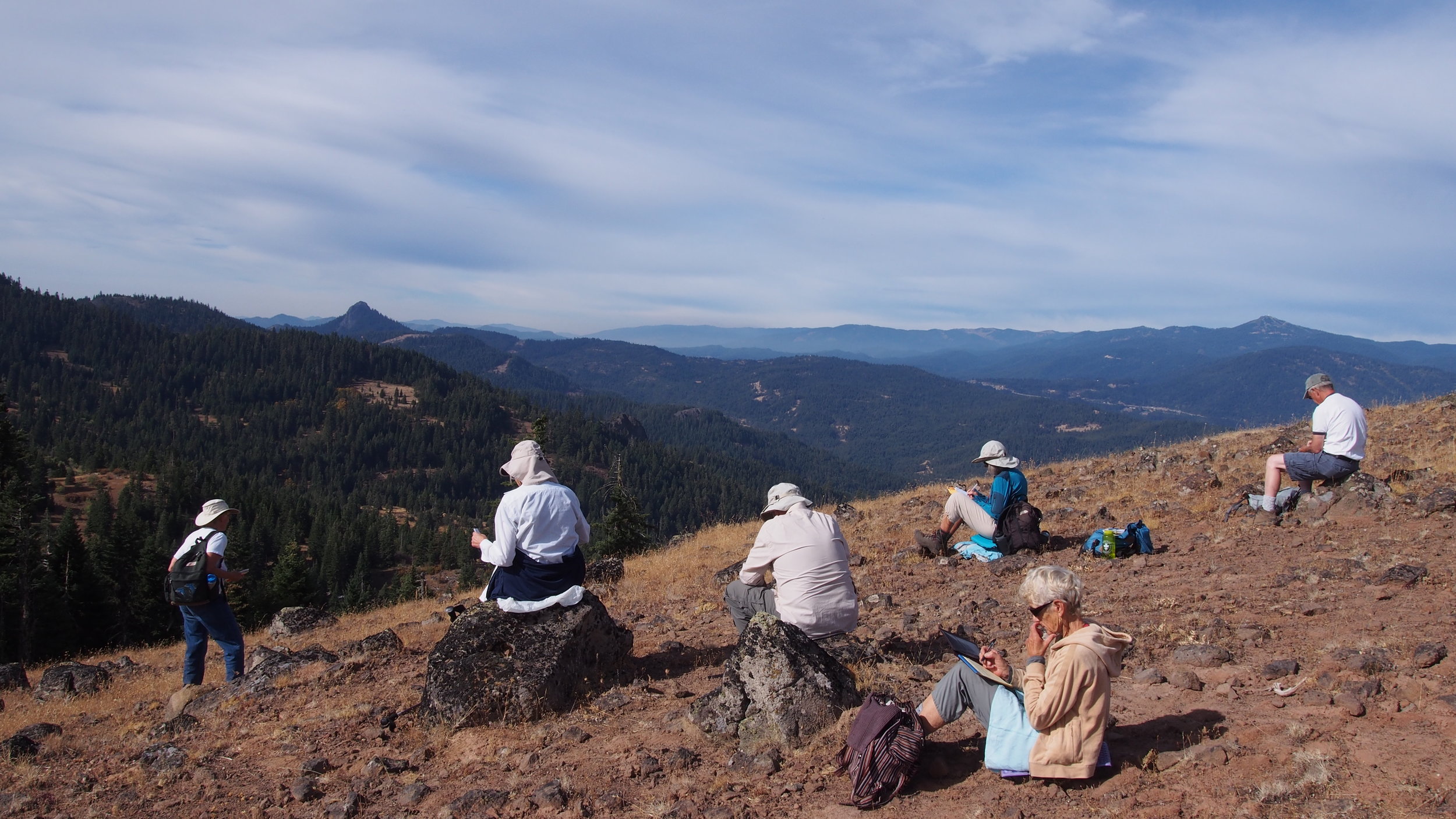  Participants write poetry, with a view toward Pilot Rock. 
