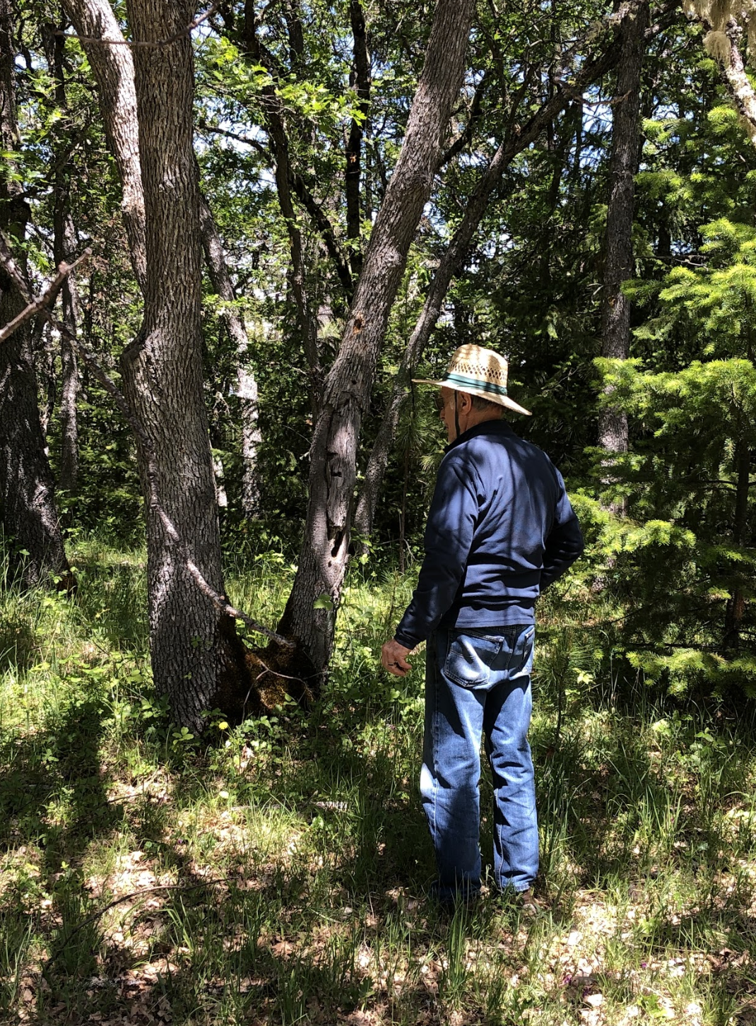 Each participant was asked to get up close and personal with nature.