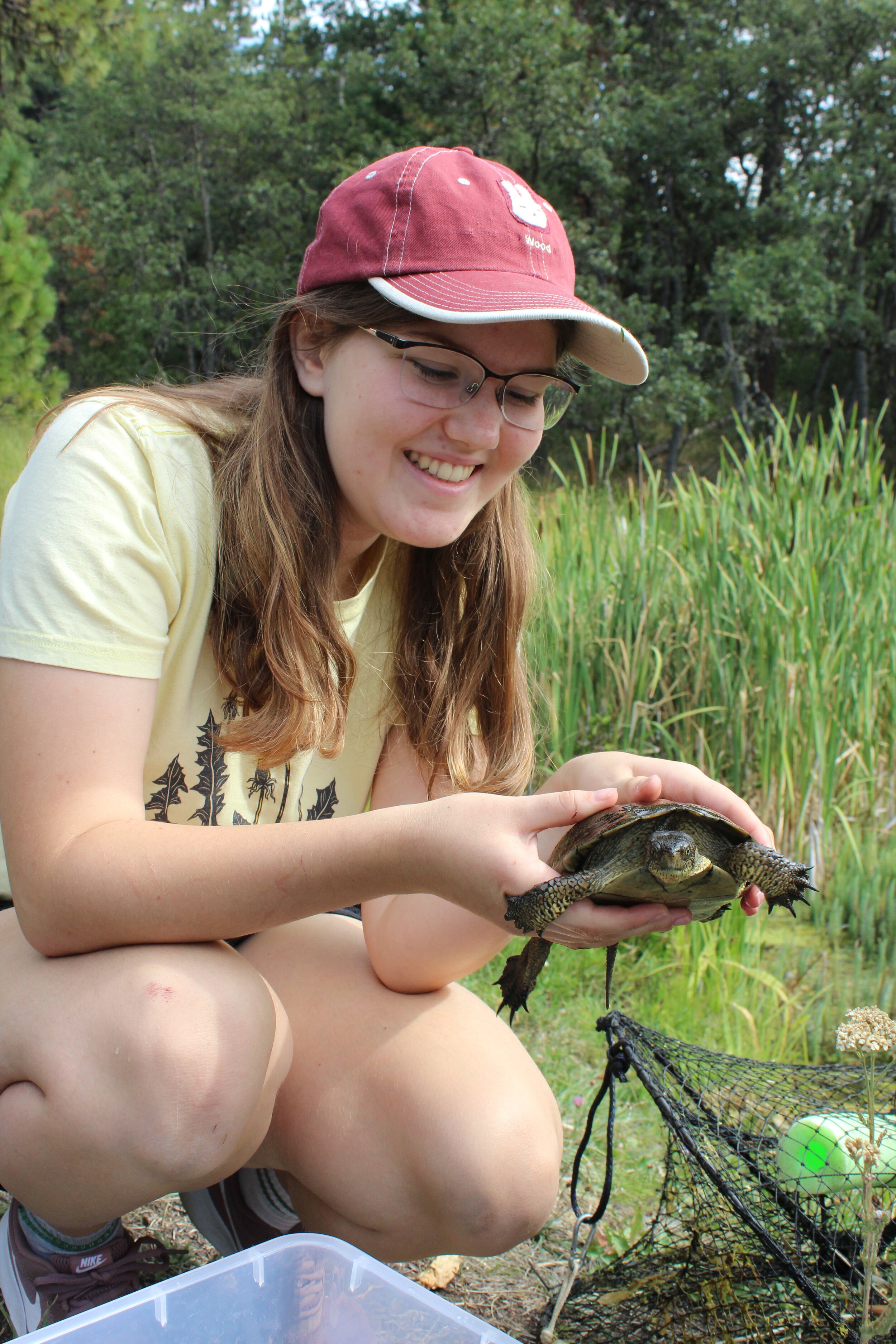  Everyone was so excited to get up close and personal with the turtles! 