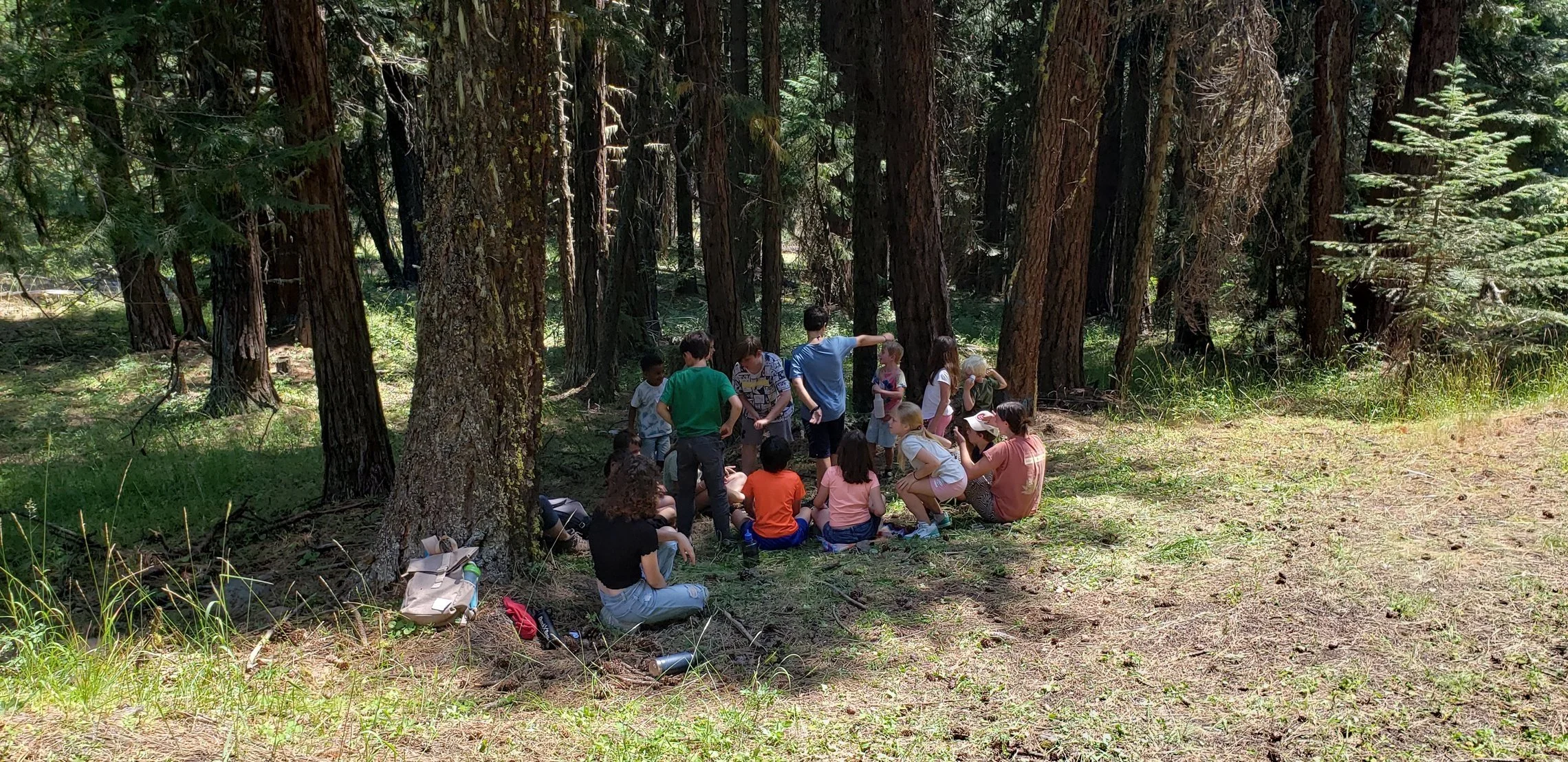 Day Camp Students at Green Springs Mountain Loop