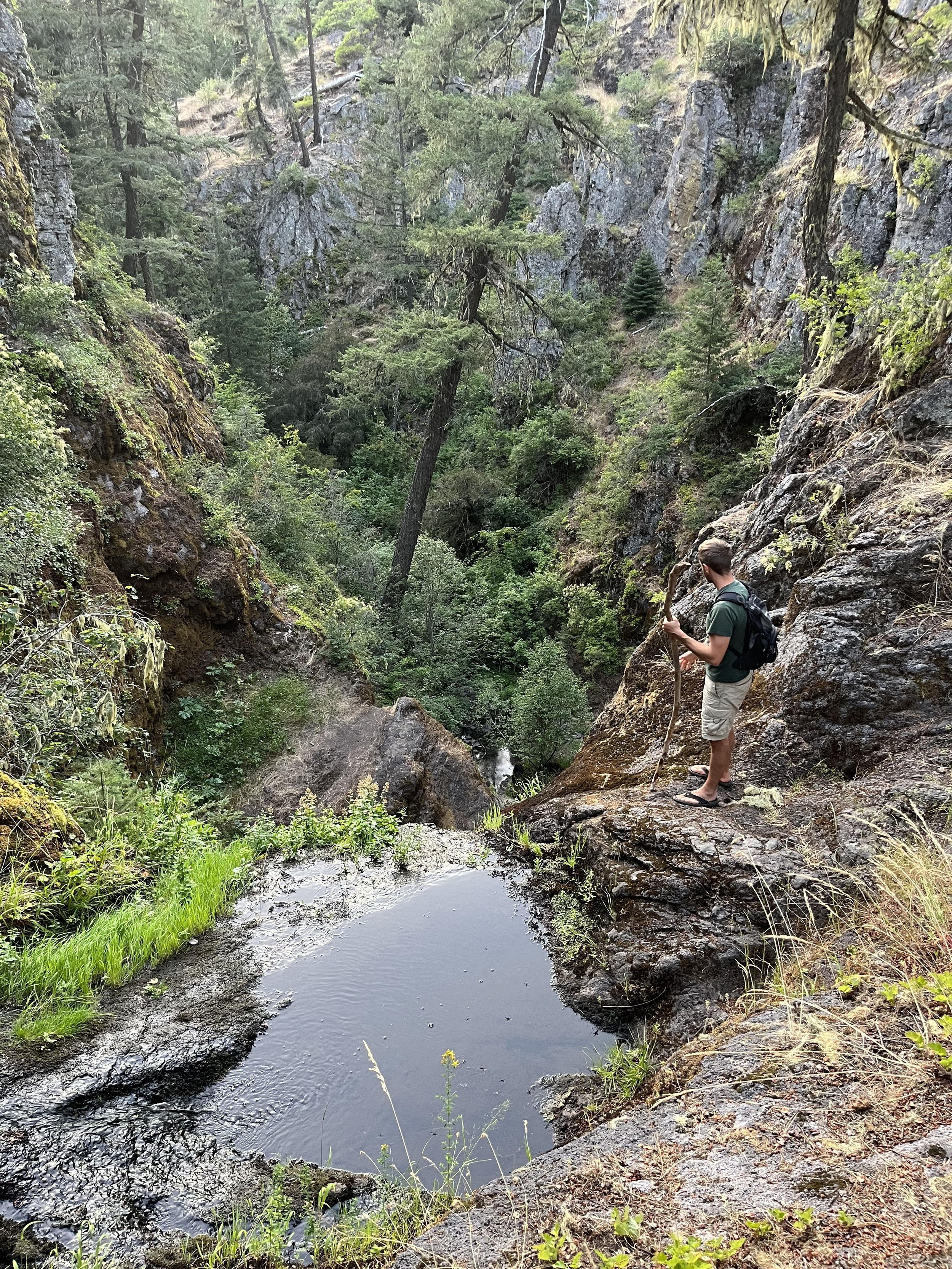  The pool above Lost Falls at the top 